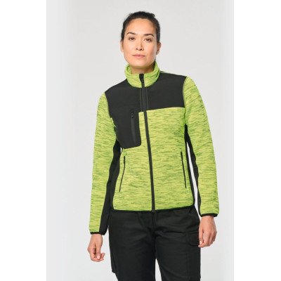 Recycled ladies polytricot jacket